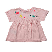 Load image into Gallery viewer, Girls Country Road, pink cotton top,embroidered flowers, EUC, size 000,  