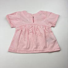 Load image into Gallery viewer, Girls Country Road, pink cotton top,embroidered flowers, EUC, size 000,  