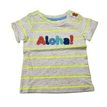 Load image into Gallery viewer, Boys Sprout, striped soft feel t-shirt / top, EUC, size 0000,  