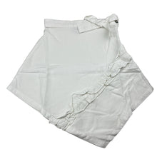 Load image into Gallery viewer, Girls Chateau De Sable, white corduroy cotton skirt, adjustable, EUC, size 6,  