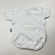 Load image into Gallery viewer, Unisex Monsters Baby, white bodysuit / romper, submarine, FUC, size 00,  