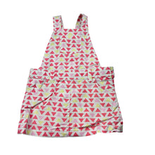 Load image into Gallery viewer, Girls Sprout, cotton overalls dress / pinafore, GUC, size 0, L: 38cm