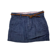 Load image into Gallery viewer, Girls H&amp;M, lightweight denim skirt, adjustable, L: 22.5cm, EUC, size 4,  