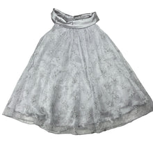 Load image into Gallery viewer, Girls Target, silver embroidered tulle party dress, EUC, size 2, L: 45cm