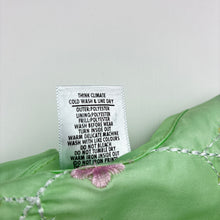 Load image into Gallery viewer, Girls Target, green embroidered floral lightweight party dress, EUC, size 1, L: 46cm