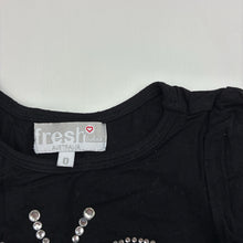 Load image into Gallery viewer, Girls Fresh Baked, black stretchy long sleeve top, butterfly, GUC, size 0,  