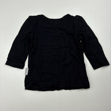 Load image into Gallery viewer, Girls Fresh Baked, black stretchy long sleeve top, butterfly, GUC, size 0,  