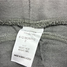 Load image into Gallery viewer, Boys Tiny Little Wonders, grey cotton shorts, elasticated, FUC, size 0,  