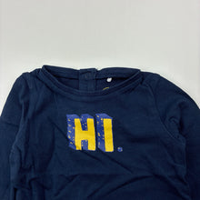 Load image into Gallery viewer, Boys BESTies, navy cotton long sleeve t-shirt / top, GUC, size 00,  