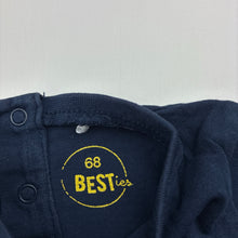 Load image into Gallery viewer, Boys BESTies, navy cotton long sleeve t-shirt / top, GUC, size 00,  