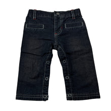 Load image into Gallery viewer, Boys Original Marines, Mickey Mouse cotton lined denim pants, elasticated, EUC, size 00,  