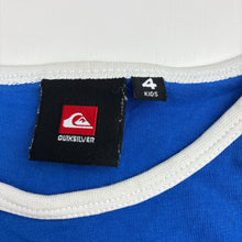 Load image into Gallery viewer, Boys Quiksilver, blue cotton singlet / tank top, turtle, GUC, size 4,  