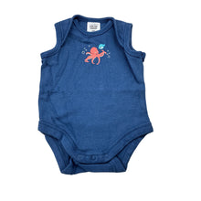 Load image into Gallery viewer, Unisex Target, blue cotton bodysuit / romper,octopus, EUC, size 0000,  