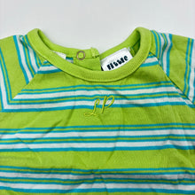 Load image into Gallery viewer, Girls Little Pumpkins, vintage striped soft cotton romper, GUC, size 000,  