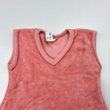 Load image into Gallery viewer, Girls Gaia, pink terry organic cotton top, EUC, size 000,  