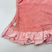 Load image into Gallery viewer, Girls Gaia, pink terry organic cotton top, EUC, size 000,  
