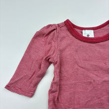 Load image into Gallery viewer, Girls Target, pink stripe cotton bodysuit / romper, EUC, size 000,  