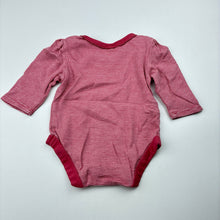 Load image into Gallery viewer, Girls Target, pink stripe cotton bodysuit / romper, EUC, size 000,  