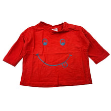 Load image into Gallery viewer, Boys Seed Baby, red cotton long sleeve t-shirt / top, GUC, size 000,  