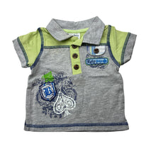 Load image into Gallery viewer, Boys Baby Baby, short sleeve polo shirt / top, EUC, size 0000,  