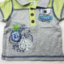 Load image into Gallery viewer, Boys Baby Baby, short sleeve polo shirt / top, EUC, size 0000,  
