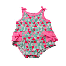 Load image into Gallery viewer, Girls Baby Berry, colourful cotton ruffle romper, EUC, size 000,  