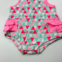 Load image into Gallery viewer, Girls Baby Berry, colourful cotton ruffle romper, EUC, size 000,  