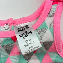 Load image into Gallery viewer, Girls Baby Berry, colourful cotton ruffle romper, EUC, size 000,  
