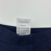 Load image into Gallery viewer, Girls Dymples, navy ruffle leggings / bottoms, EUC, size 000,  