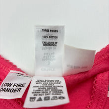 Load image into Gallery viewer, Girls Carter's, pink cotton bodysuit / romper, GUC, size 000,  