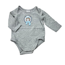 Load image into Gallery viewer, Boys Target, grey stretchy bodysuit / romper, EUC, size 000,  