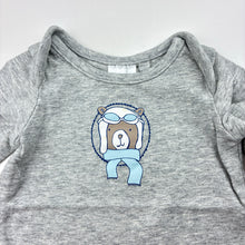 Load image into Gallery viewer, Boys Target, grey stretchy bodysuit / romper, EUC, size 000,  