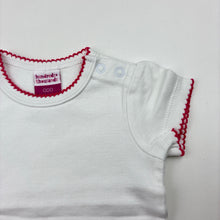 Load image into Gallery viewer, Girls H+T, white cotton t-shirt / top, GUC, size 000,  