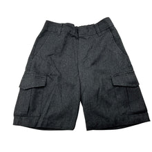 Load image into Gallery viewer, Boys M&amp;S, grey school cargo shorts, adjustable, GUC, size 4-5,  