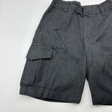 Load image into Gallery viewer, Boys M&amp;S, grey school cargo shorts, adjustable, GUC, size 4-5,  