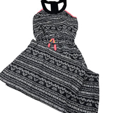 Load image into Gallery viewer, Girls Target, black &amp; white lighweight summer dress, GUC, size 7, L: 87cm