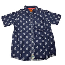 Load image into Gallery viewer, Boys Tilt, lightweight cotton short sleeve shirt,skulls, GUC, size 6,  