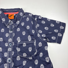 Load image into Gallery viewer, Boys Tilt, lightweight cotton short sleeve shirt,skulls, GUC, size 6,  