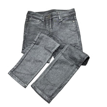 Load image into Gallery viewer, Girls Next, metallic silver casual pants, adjustable, Inside leg: 54cm, EUC, size 8,  