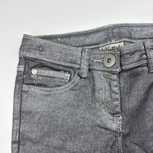 Load image into Gallery viewer, Girls Next, metallic silver casual pants, adjustable, Inside leg: 54cm, EUC, size 8,  