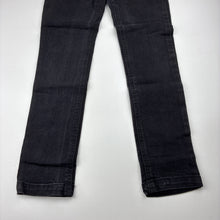Load image into Gallery viewer, Girls Target, black stretch denim jeans, adjustable, Inside leg: 57cm, EUC, size 8,  
