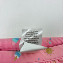 Load image into Gallery viewer, Girls Target, pink swim bottoms, rainbows, FUC, size 000,  