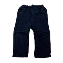 Load image into Gallery viewer, Boys Early Days, navy cotton pants, elasticated, GUC, size 0,  