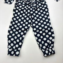 Load image into Gallery viewer, Girls Cotton On, navy &amp; white lightweight cotton jumpsuit, GUC, size 3,  