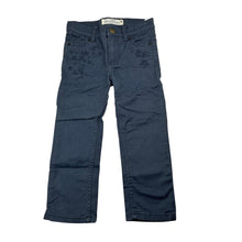 Load image into Gallery viewer, Girls H&amp;M, embroidered stretch denim pants,adjustable, Inside leg: 34cm, EUC, size 2,  