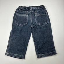 Load image into Gallery viewer, Boys Target, blue denim pants, elasticated,inside leg: 25 cm, GUC, size 1,  