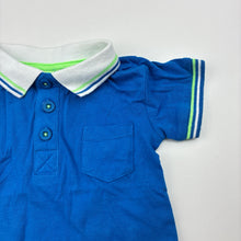 Load image into Gallery viewer, Boys Tiny Little Wonders, blue cotton polo shirt top, EUC, size 00,  