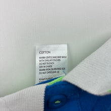 Load image into Gallery viewer, Boys Tiny Little Wonders, blue cotton polo shirt top, EUC, size 00,  