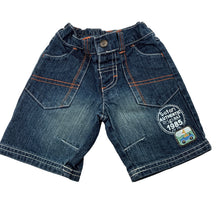 Load image into Gallery viewer, Boys Target, blue denim shorts, elasticated, GUC, size 000,  