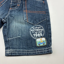 Load image into Gallery viewer, Boys Target, blue denim shorts, elasticated, GUC, size 000,  